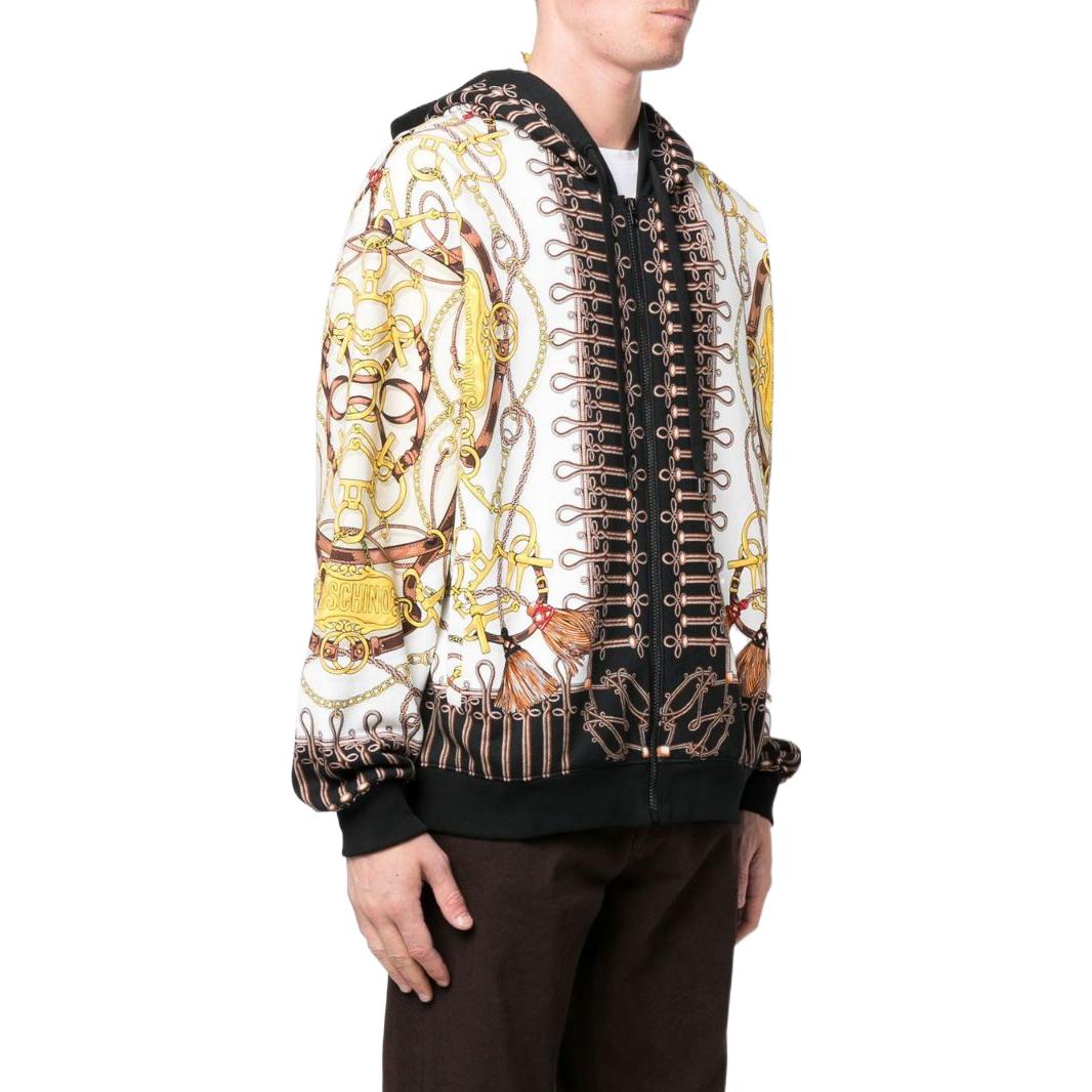 Purchase Chaqueta con capucha Moschino FW22 Logo bordado multicolor. A17125227