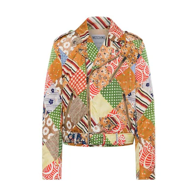 MOSCHINO FW22 All-Over Print Jacket Multicolor Long-Sleeve AEF222ZRA06207057