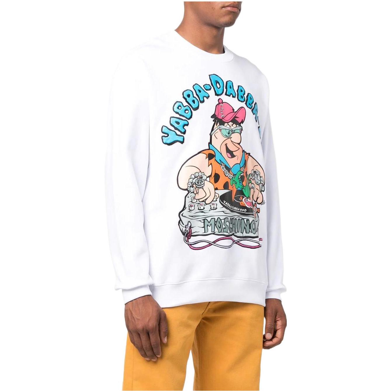 MOSCHINO FW22 Alphabet Print Crewneck Long Sleeve Sweatshirt Unisex White. B1799-6028-1001 圖 5