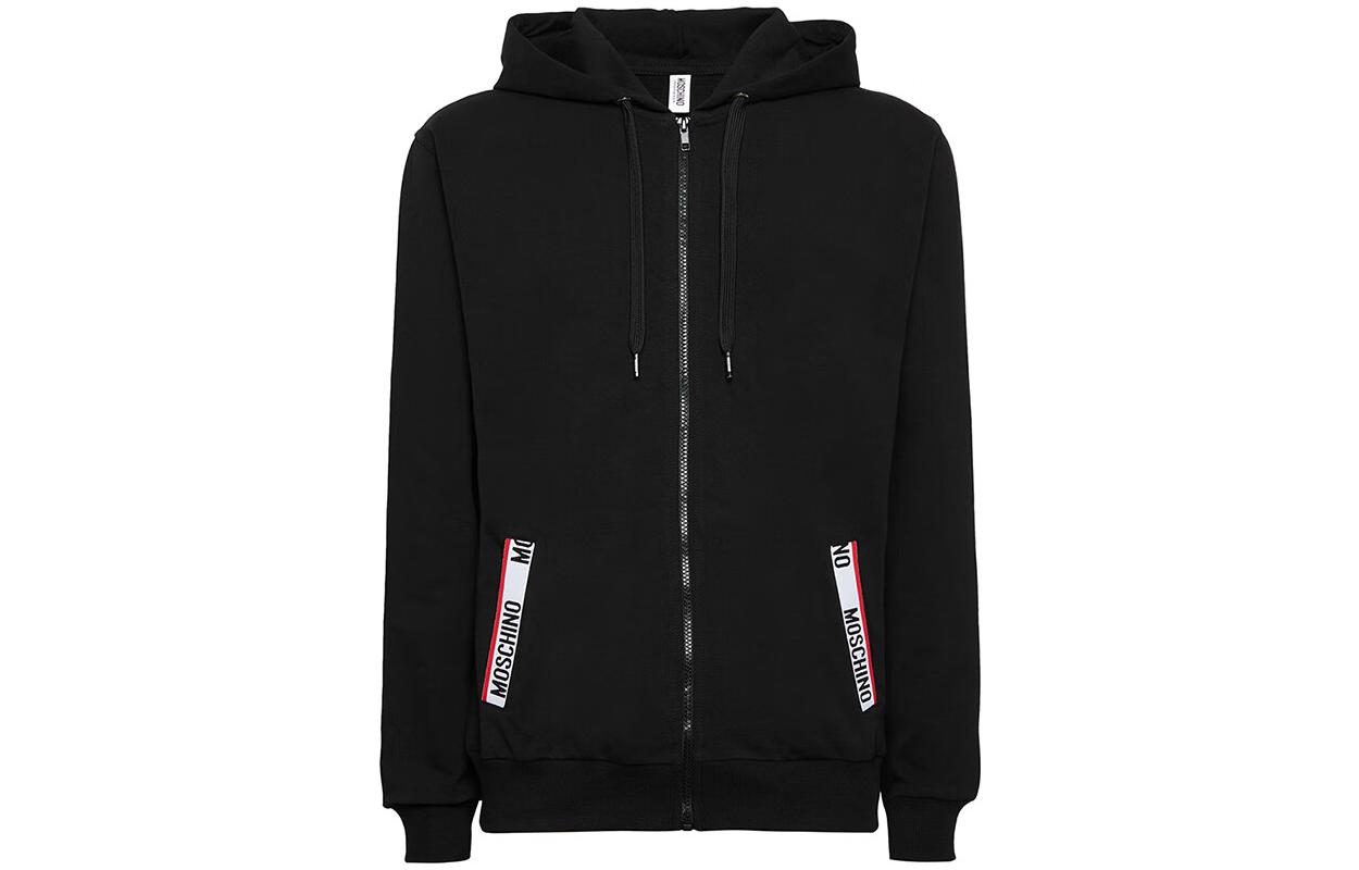 MOSCHINO FW22 Black Solid Color Loose Fit Hoodie A1705-8106-0555