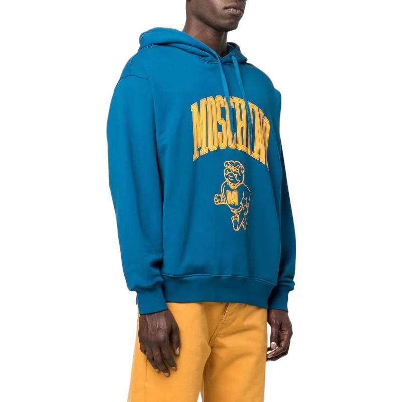 Moschino FW22 Blue Loose Fit Logo Print Cotton Hoodie A1708-7031-1320 圖 5