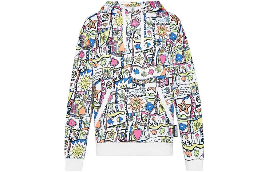 Moschino FW22 Cartoon Abstract Print Hoodie Multicolor A1702-2804-1001