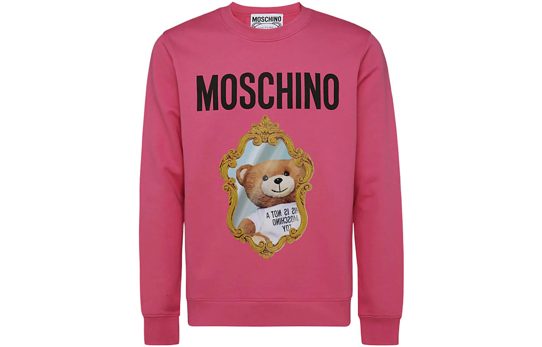 MOSCHINO FW22 Cartoon Print Crewneck Sweatshirt Pink () 17877228A7211