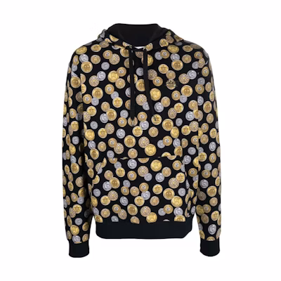 MOSCHINO FW22 Casual Printed Hoodie Black A1715-8130-1555