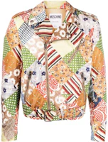 MOSCHINO FW22 Floral Patchwork Jacket Multicolor Mens A0620-7057-1888 MOSCHINO FW22 Floral Patchwork Jacket Multicolor Mens A0620-7057-1888