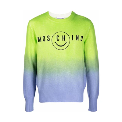 MOSCHINO FW22 Gradient Logo Print Sweatshirt Gradient Color J0921-2003-1277