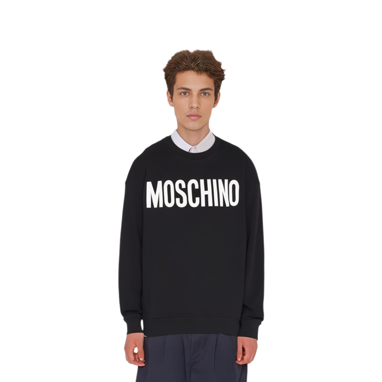 Moschino FW22 Large Logo Print Crewneck Sweatshirt Black A1701-7028-1555 圖 7