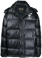 MOSCHINO FW22 Logo Double Question Mark Printed Puffer Hoodie Jacket Black Men. A0634-7017-1555 MOSCHINO FW22 Logo Double Question Mark Printed Puffer Hoodie Jacket Black Men. A0634-7017-1555