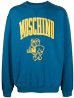 Order Moschino FW22 標誌印花圓領套頭衫 藍色 A1709-7031-1320