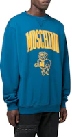 Purchase Moschino FW22 標誌印花圓領套頭衫 藍色 A1709-7031-1320