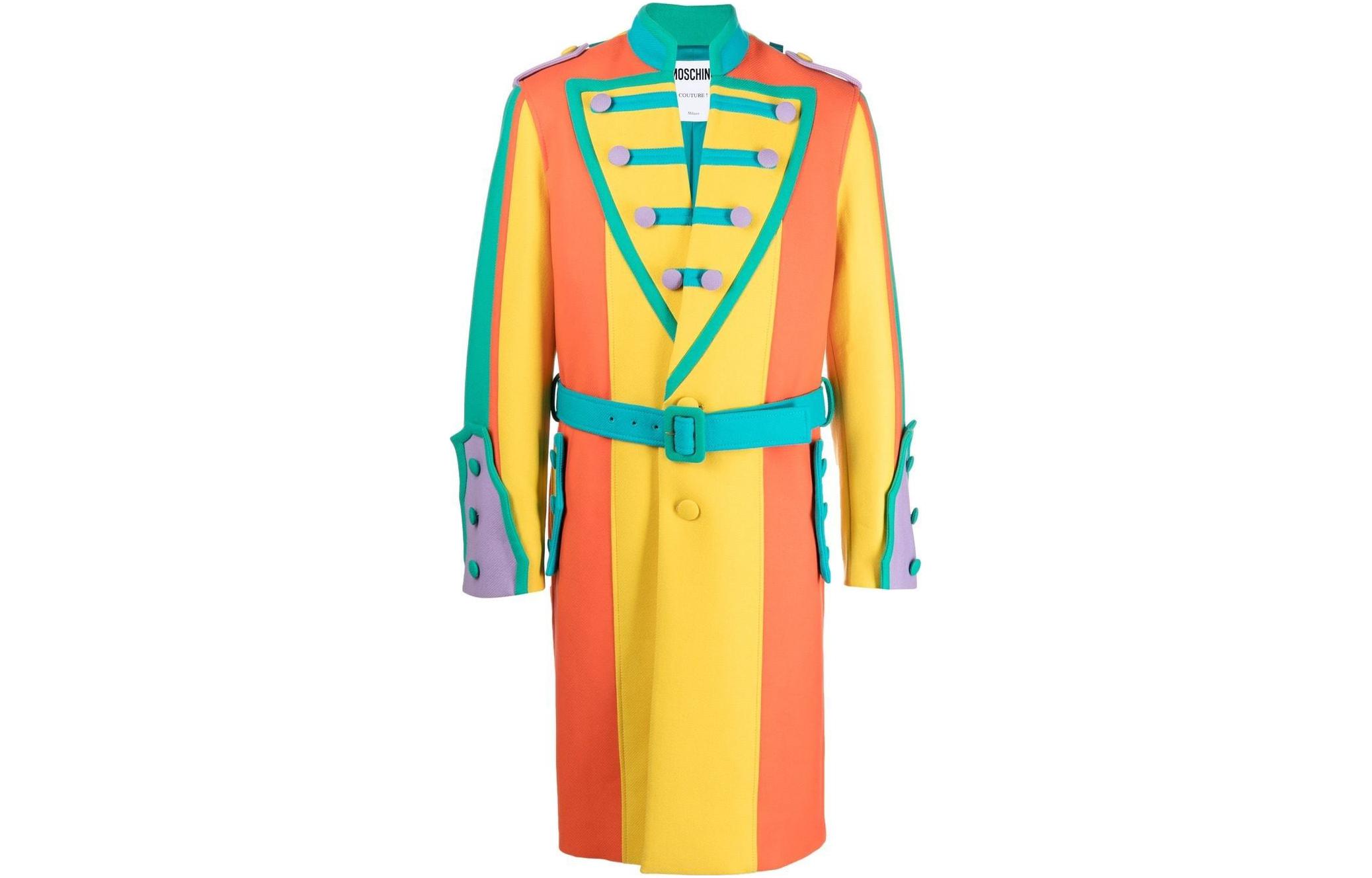 MOSCHINO FW22 Orange-Yellow Colorblock Single-Breasted Jacket A0617-5213-1888