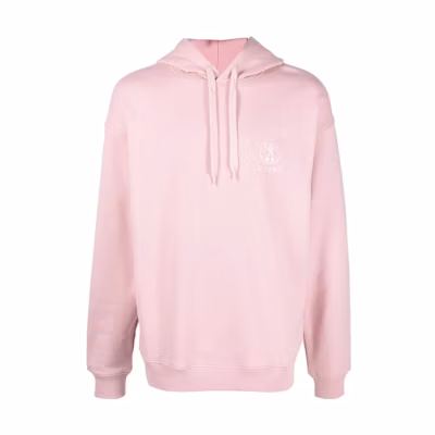 MOSCHINO FW22 Pink Logo Print Hoodie for Men A17037028A0187