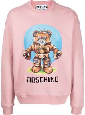 Moschino FW22 Pink Long-Sleeve Printed Casual Sweatshirt V1727-7028-1187 Buy Moschino FW22 Pink Long-Sleeve Printed Casual Sweatshirt V1727-7028-1187