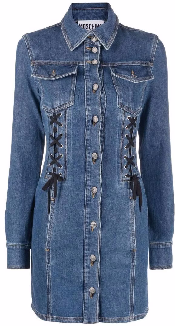 moschino-fw-22-solid-denim-long-sleeve-shirt-dress-with-collar-blue-a0459-5522-0290
