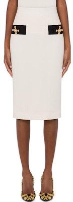 MOSCHINO FW22純白中長直裙. AEF222D-J01015418 Lookbook MOSCHINO FW22純白中長直裙. AEF222D-J01015418