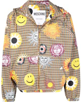 MOSCHINO FW22 Sun Print Plaid Jacket Linen Beige - A0626-2054-1038 MOSCHINO FW22 Sun Print Plaid Jacket Linen Beige - A0626-2054-1038