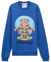 Moschino FW22 Teddy Bear Print Crewneck Sweatshirt Men’s Blue AEF222ZRV17277028-1298 Moschino FW22 Teddy Bear Print Crewneck Sweatshirt Men’s Blue AEF222ZRV17277028-1298