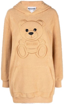 모스키노 FW23 테디베어 후디 롱슬리브 미디 드레스 라이트 브라운. A0432-5526-1018 Buy 모스키노 FW23 테디베어 후디 롱슬리브 미디 드레스 라이트 브라운. A0432-5526-1018