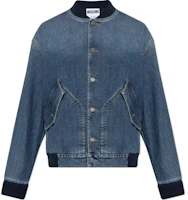 MOSCHINO Gradient Single-Breasted Denim Jacket Blue A0624-5222-0295 MOSCHINO Gradient Single-Breasted Denim Jacket Blue A0624-5222-0295