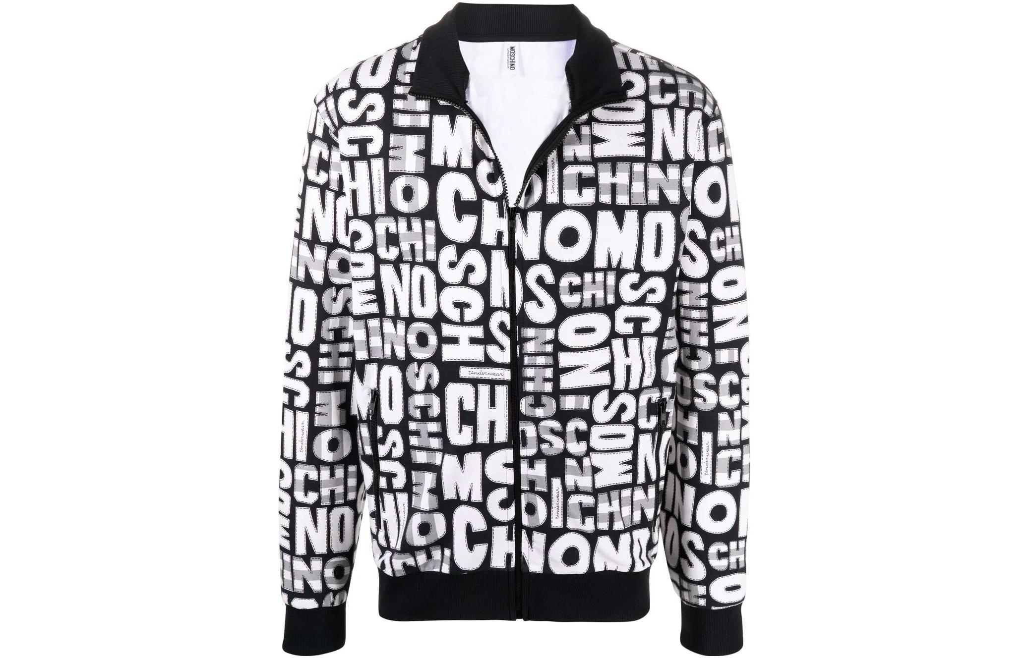 Moschino Graphic Print Zip-Up Track Jacket A1711-8114-1555