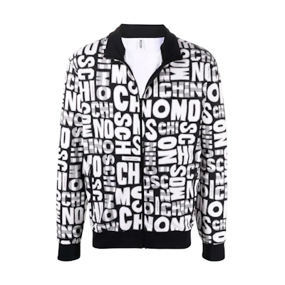 Moschino Graphic Print Zip-Up Track Jacket A1711-8114-1555