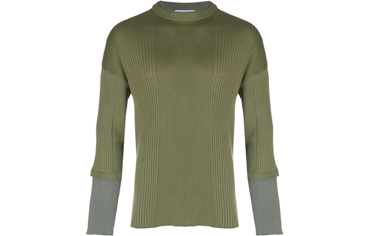 MOSCHINO Green Sweatshirt with Letter Logo Embroidery Design A0927-7001-1427