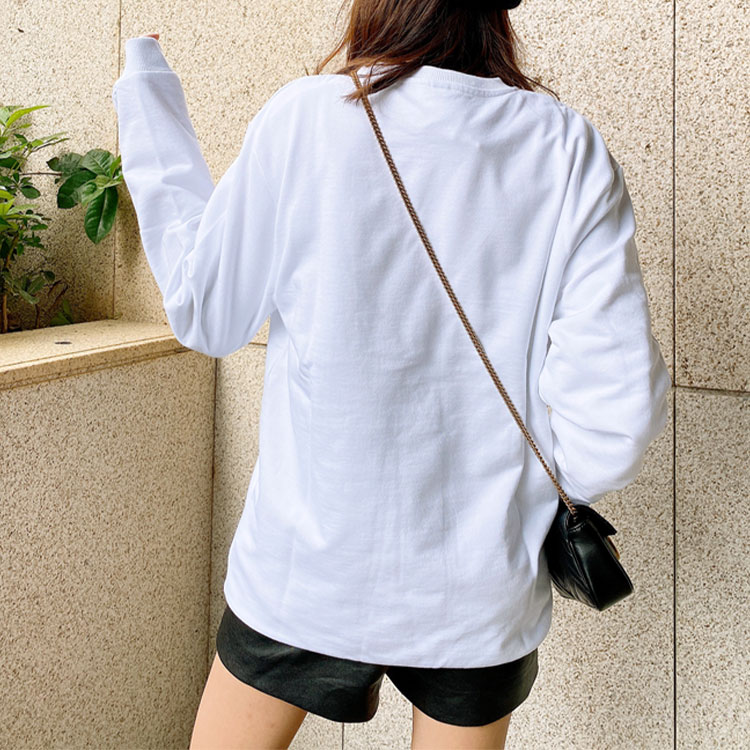 Shop Moschino Leopard Logo Crewneck Sweatshirt Unisex White 3-T1704-2321-0001