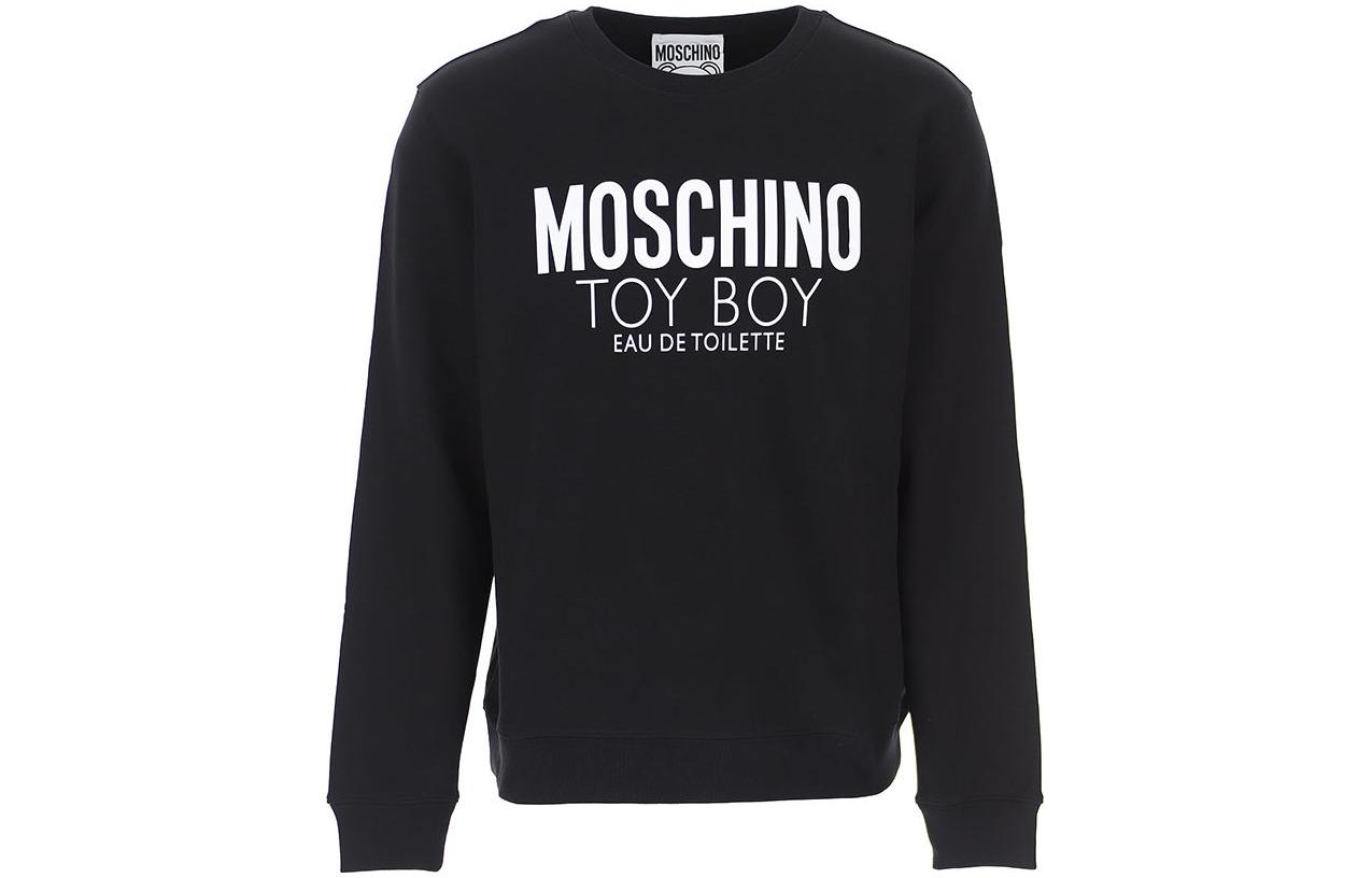 MOSCHINO Letter Animal Print Crewneck Sweatshirt Black () ZPA1709-7027-1555