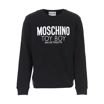 MOSCHINO Letter Animal Print Crewneck Sweatshirt Black () ZPA1709-7027-1555