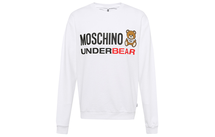 MOSCHINO Letter Bear Logo Sweatshirt White - A1713-8129-0001