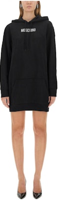 모스키노 레터 그래픽 후디 풀오버 쇼트 드레스 블랙 0457-5428-1555 Buy 모스키노 레터 그래픽 후디 풀오버 쇼트 드레스 블랙 0457-5428-1555