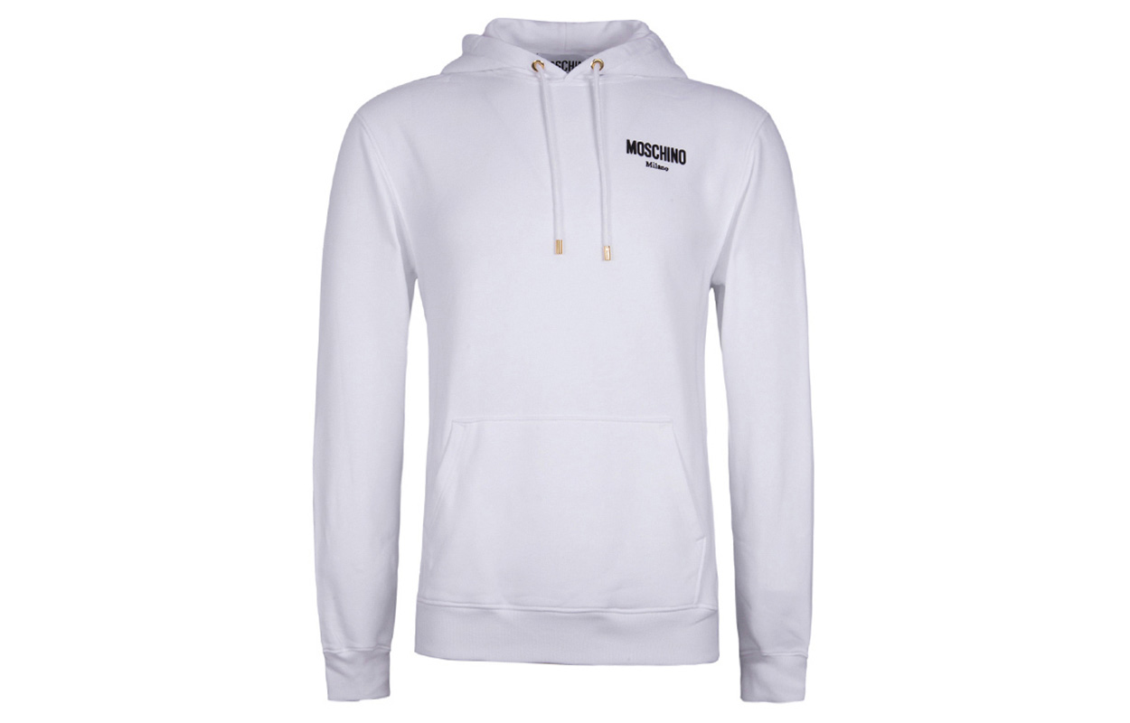 MOSCHINO Letter Logo Hoodie Unisex White EA1711-0527-5001