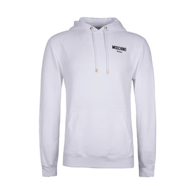 MOSCHINO Letter Logo Hoodie Unisex White EA1711-0527-5001