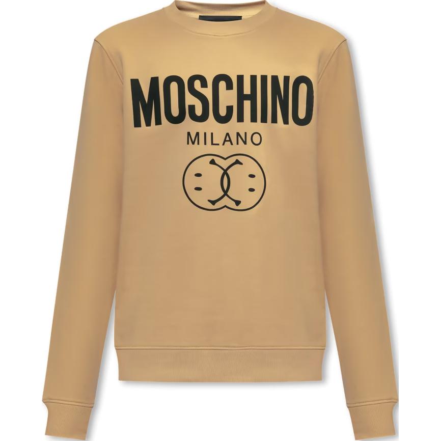 Moschino Light Brown Sweatshirt with Letter Logo Print J1719-2028-1148