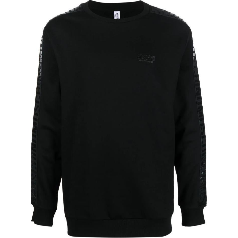 MOSCHINO Logo Crewneck Sweatshirt Men’s Black A1718-4414-0555