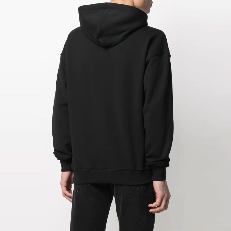 Purchase Moschino 男款黑色連帽上衣 長袖 ロゴ印花 A1729-2027-1555