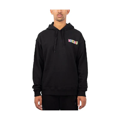 MOSCHINO Logo Print Casual Hoodie Black ZJ1716-5227-1555