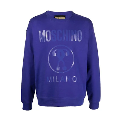 MOSCHINO Logo Print Purple Long Sleeve Sweatshirt A170252280278