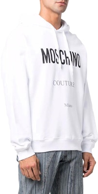 모스키노 로고 프린트 화이트 후드 긴팔 맨투맨 A1729-2027-1001 Purchase 모스키노 로고 프린트 화이트 후드 긴팔 맨투맨 A1729-2027-1001