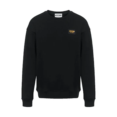 MOSCHINO Minimalist Crewneck Sweatshirt Black () A1704-2028-0555