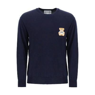 MOSCHINO Navy Animal Print Crewneck Sweatshirt A0902-2001-0290