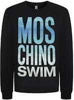 MOSCHINO Ocean Letter Logo Cotton Pullover Sweatshirt Men’s Black 3-A1701-2318-0555 MOSCHINO Ocean Letter Logo Cotton Pullover Sweatshirt Men’s Black 3-A1701-2318-0555