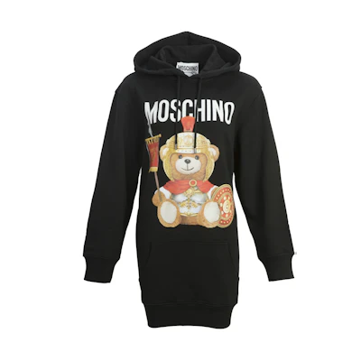 MOSCHINO Roman Teddy Bear Long Sleeve Dress - Black EV0427-5527-2555-912