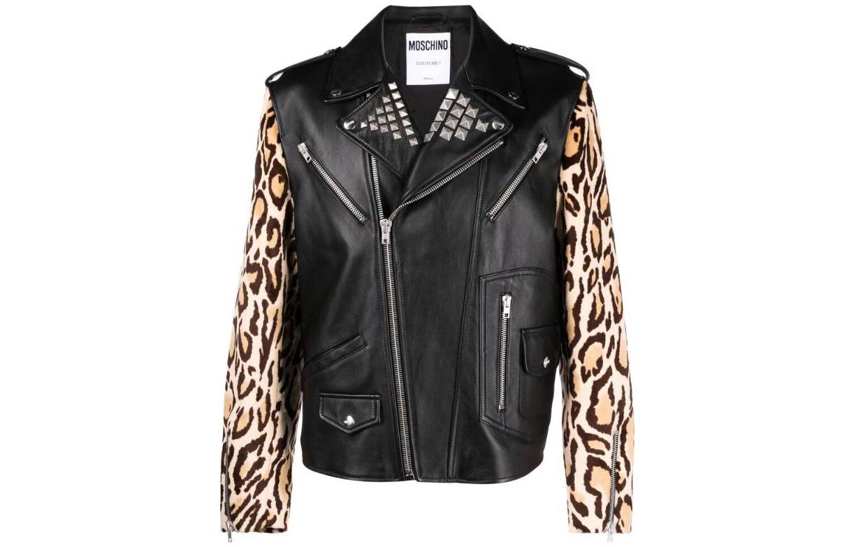 MOSCHINO Slim Fit Casual Long Sleeve Jacket - Black 7070A37112555