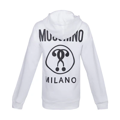 MOSCHINO Solid Color White Hoodie ZJ1706-0227-1001