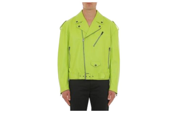 MOSCHINO Solid Color Zip-Up Jacket Green J3701-2070-1555