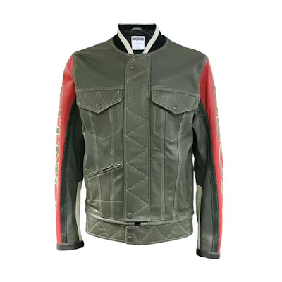 MOSCHINO Solid Green Zip-Up Long Sleeve Jacket A37027071-1888