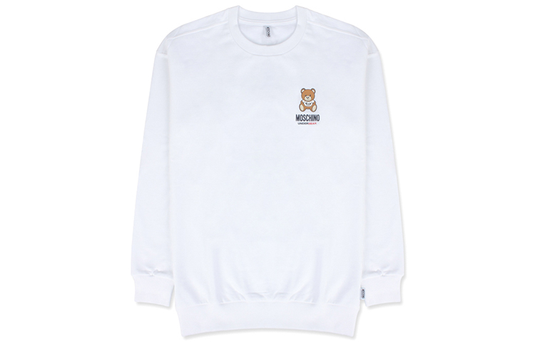 MOSCHINO SS21 Cartoon Bear Crewneck Pullover Sweatshirt 1-A1719-8120-0001
