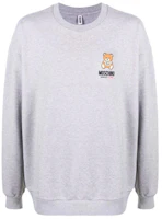 Moschino SS21 Grey Teddy Bear Print Long Sleeve Sweatshirt A1719-8120-0489 Moschino SS21 Grey Teddy Bear Print Long Sleeve Sweatshirt A1719-8120-0489
