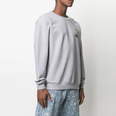 Moschino SS21 Grey Teddy Bear Print Long Sleeve Sweatshirt A1719-8120-0489 Purchase Moschino SS21 Grey Teddy Bear Print Long Sleeve Sweatshirt A1719-8120-0489